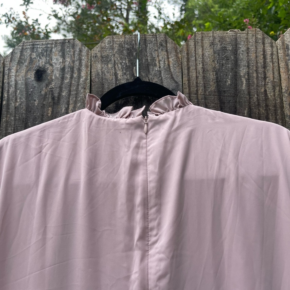 Dainty Jewells Blush Long Sleeve Tiered Dress - Picture 10 of 12